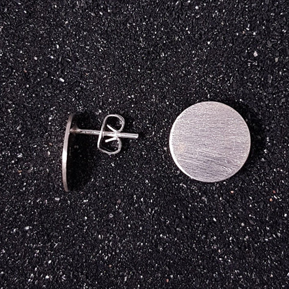 Ohrstecker aus mattiertem Sterlingsilber